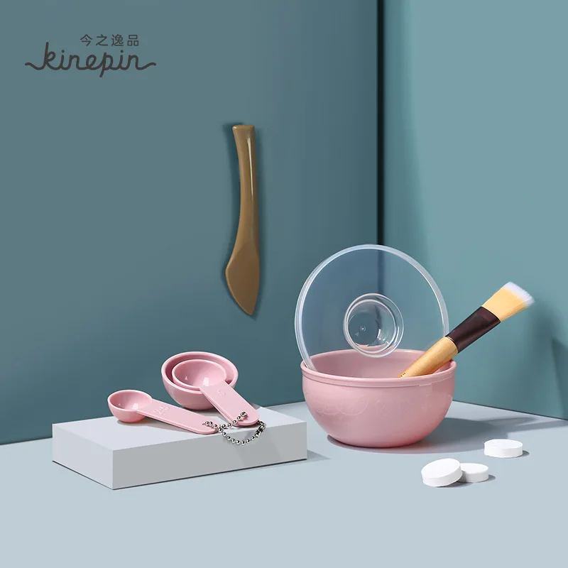 2023 wholesale plastic mask bowl set beauty tools facial mask mixing bowl face mask mixing bowl with brush
