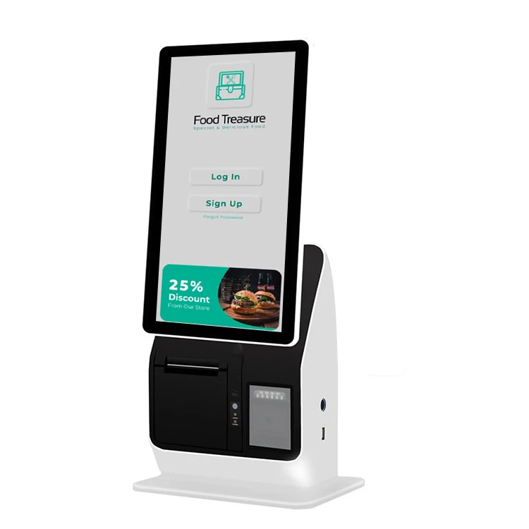 15 6 дюймовый киоск самостоятельного заказа оплаты android pos с принтером сканер и камера