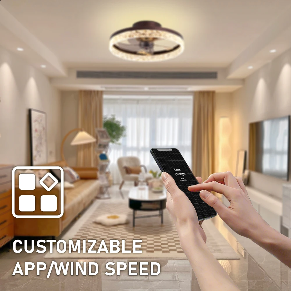 Factory Wholesale 6 Speed Loft Style Celling Led Modern Ceiling Fan With Light And Remote Control