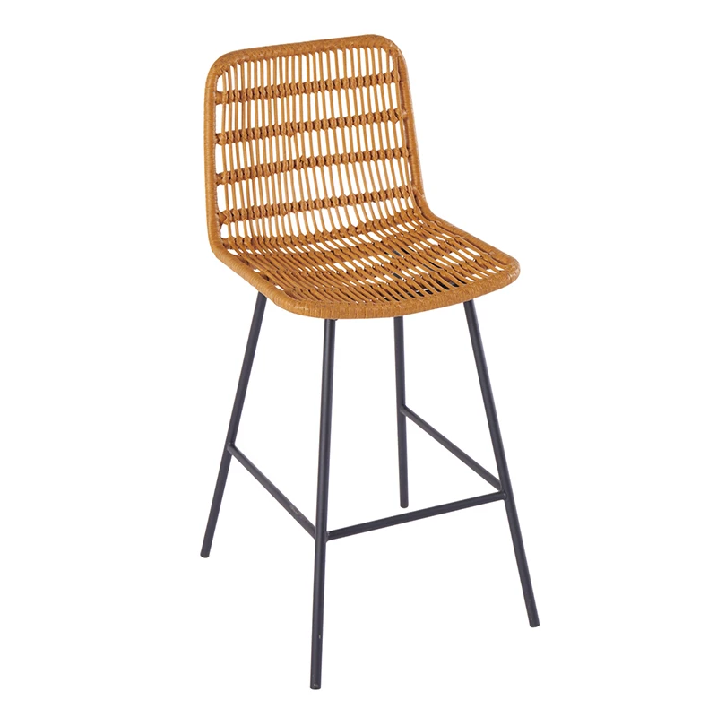 Garden patio balcony hand-woven PE rattan metal frame waterproof sturdy leisure outdoor chair