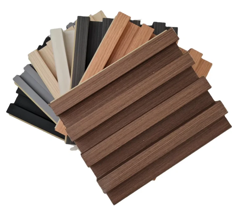 2024 High quality Waterproof Wall Cladding PVC Fluted Rigid Interior Wall Panels PVC WPC Composite decoration materials