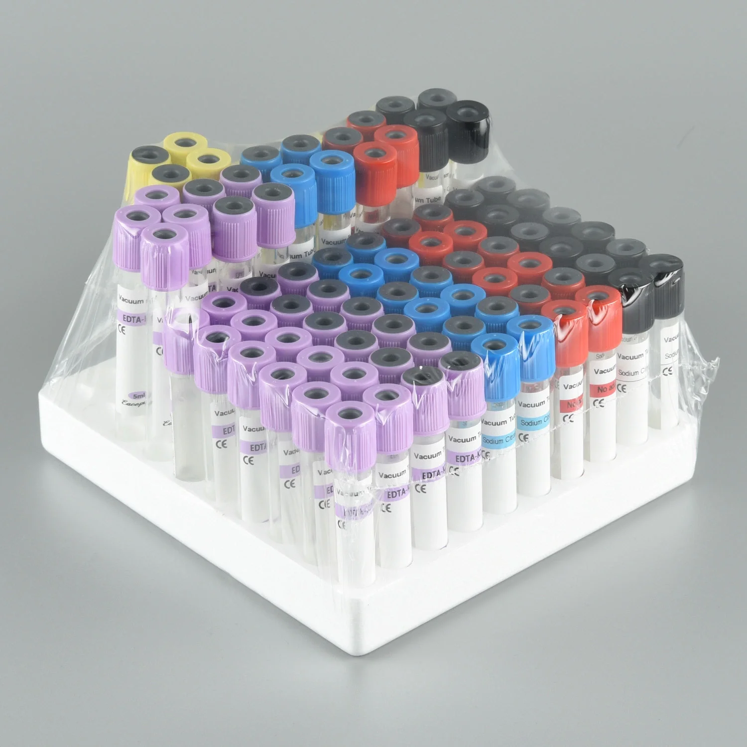 Disposable Glass or PET EDTA/Plain/Gel&clot/Heparin/ESR vacuum or Non-Vacuum blood collection test tube