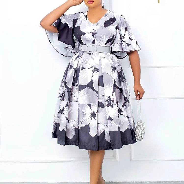 Roupas Femininas Vestidos African Moroccan Kitenge Rasta Plus Size Woman Clothe Wholesale Clothes Turkey Dresses