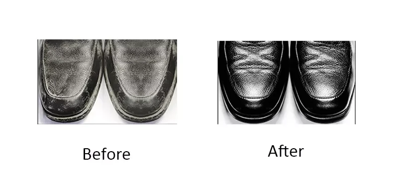 Eco-friendly Liquid Shoe Polish With Brush Head Leather Instant Shoe Shine Polish With 3 different colors