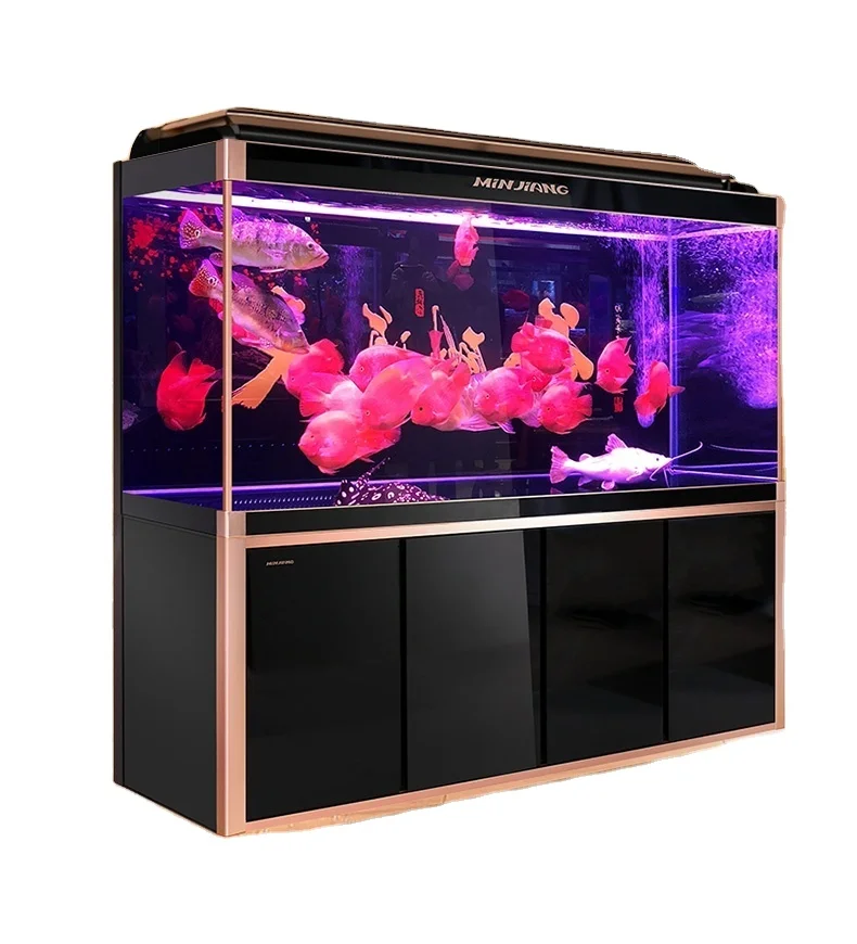 Minjiang aquarium aquarium living room large household bottom filter water free Feng Shui intelligent dragon Aquarium