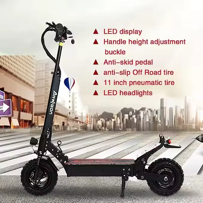 Arwibon Q30 Dropshipping USA Stock Hydraulic Suspension escooter e Scooter 11 inch Heavy Duty Fast Electric Scooter