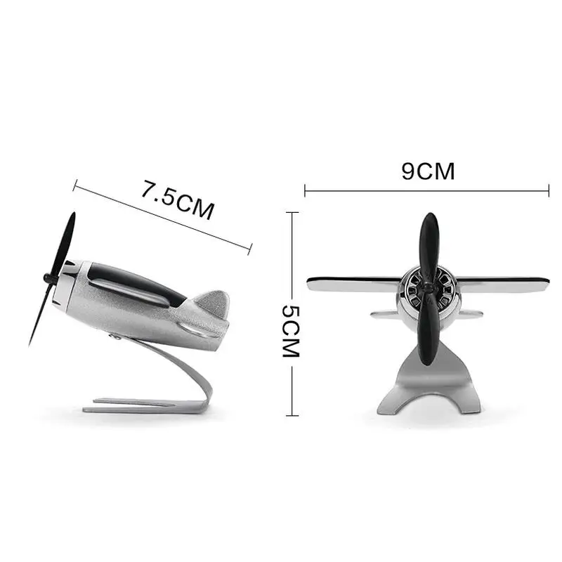 JSZ Hot sale Solar Airplane Model automatic rotation plane shape in-vehicle air purifier