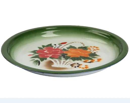 Mid East hot selling enamel round tray with print