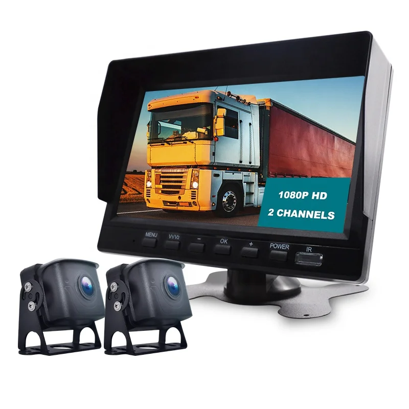 HOPE Wholesale Car Truck Bus Vehicle Real time Recording DVR 2 Channels SD Card Hard Drive Video Recorder