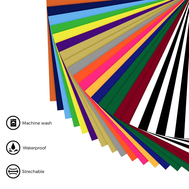 Good Flexibility Clothes Pu Film Iron On Htv Vinyl Heat Transfer Rolls