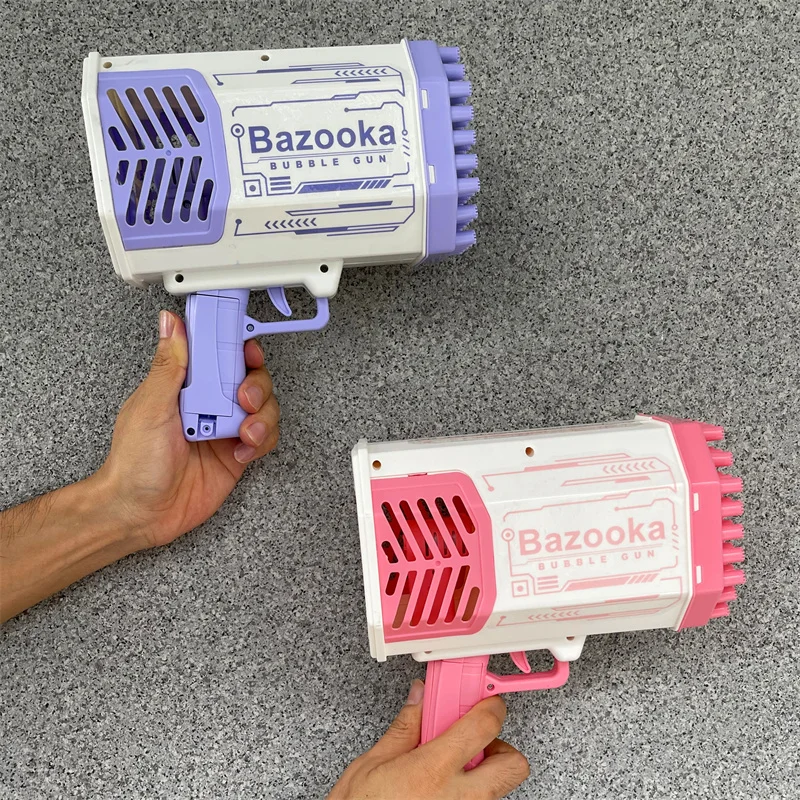 Bazooka Bubble Gun автомат с 69 отверстиями аккумуляторная батарея мыльная ракета игрушечный пистолет для детей