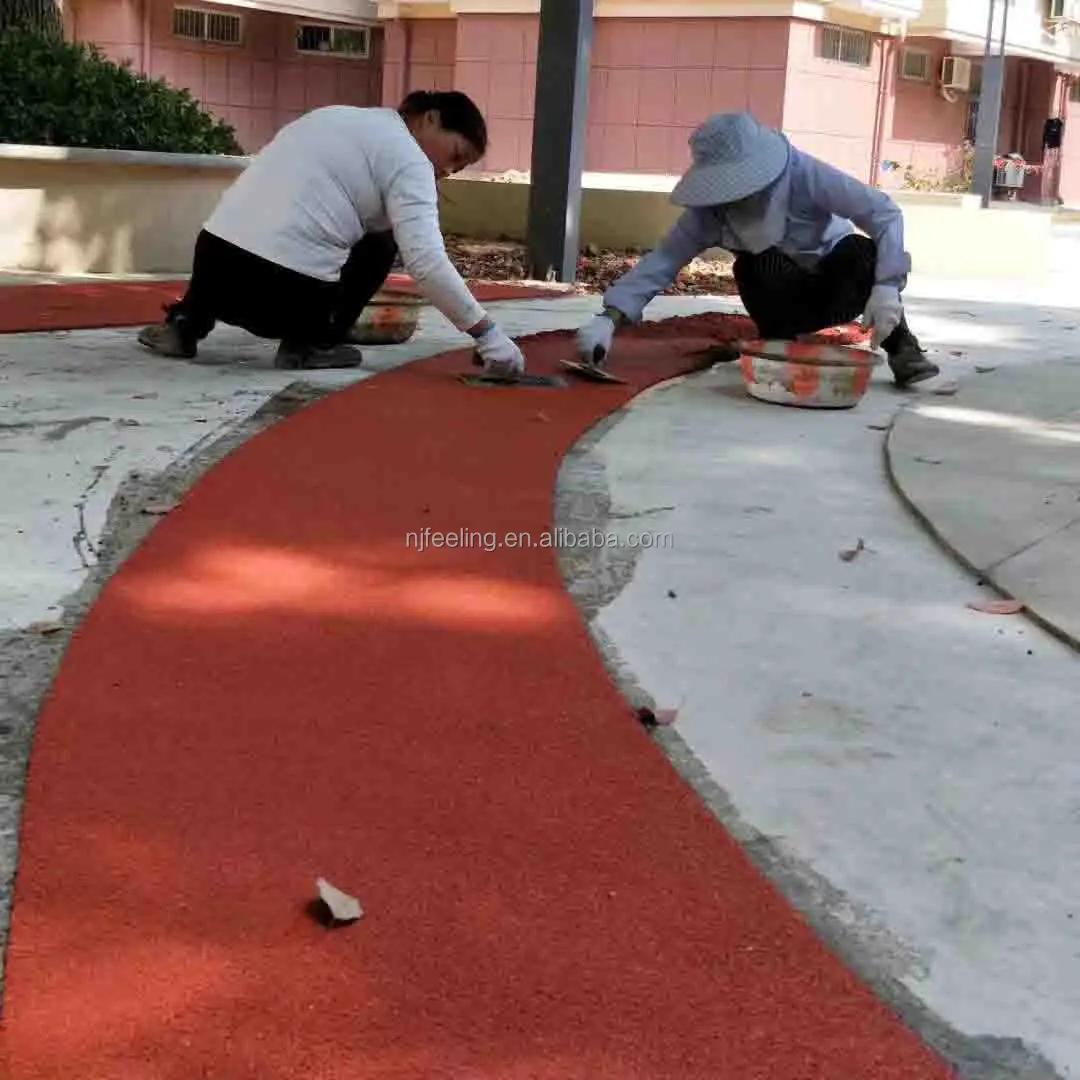 Non-slip running track durable red color EPDM Rubber Granules Sports surface FN-PA-24061401