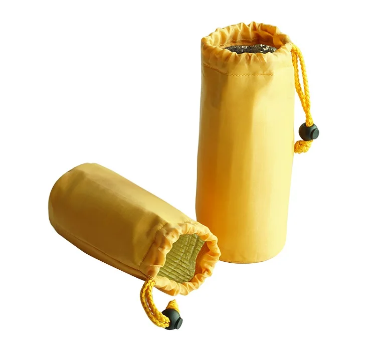 Chiterion Soft Polyester Can Bottle Cup Cover Sleeve Insulattion Insulated Thermal Cooler Baged Holder Pouch For Beer Wine Can
