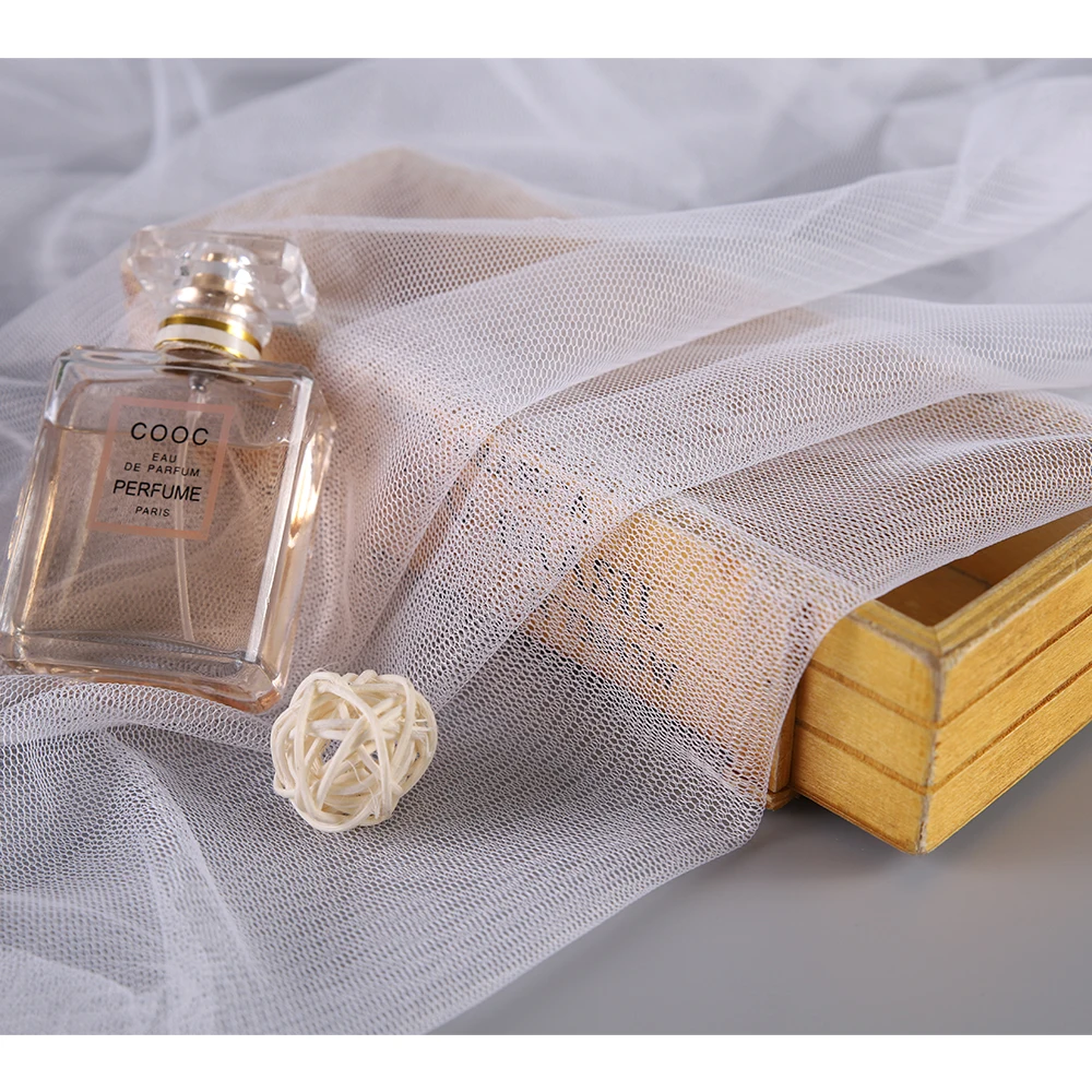 Transparent Plain Mesh Material Good Elasticity Mosquito Netting Garden Protect Insect Bird Barrier Net Mesh Fabric