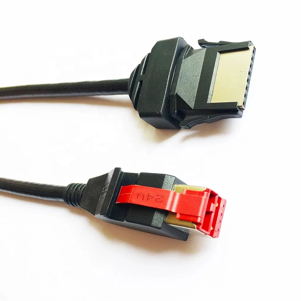 Индивидуальный 2x4 контактный USB штекер на 12 В Сканер кабель для POS терминала
