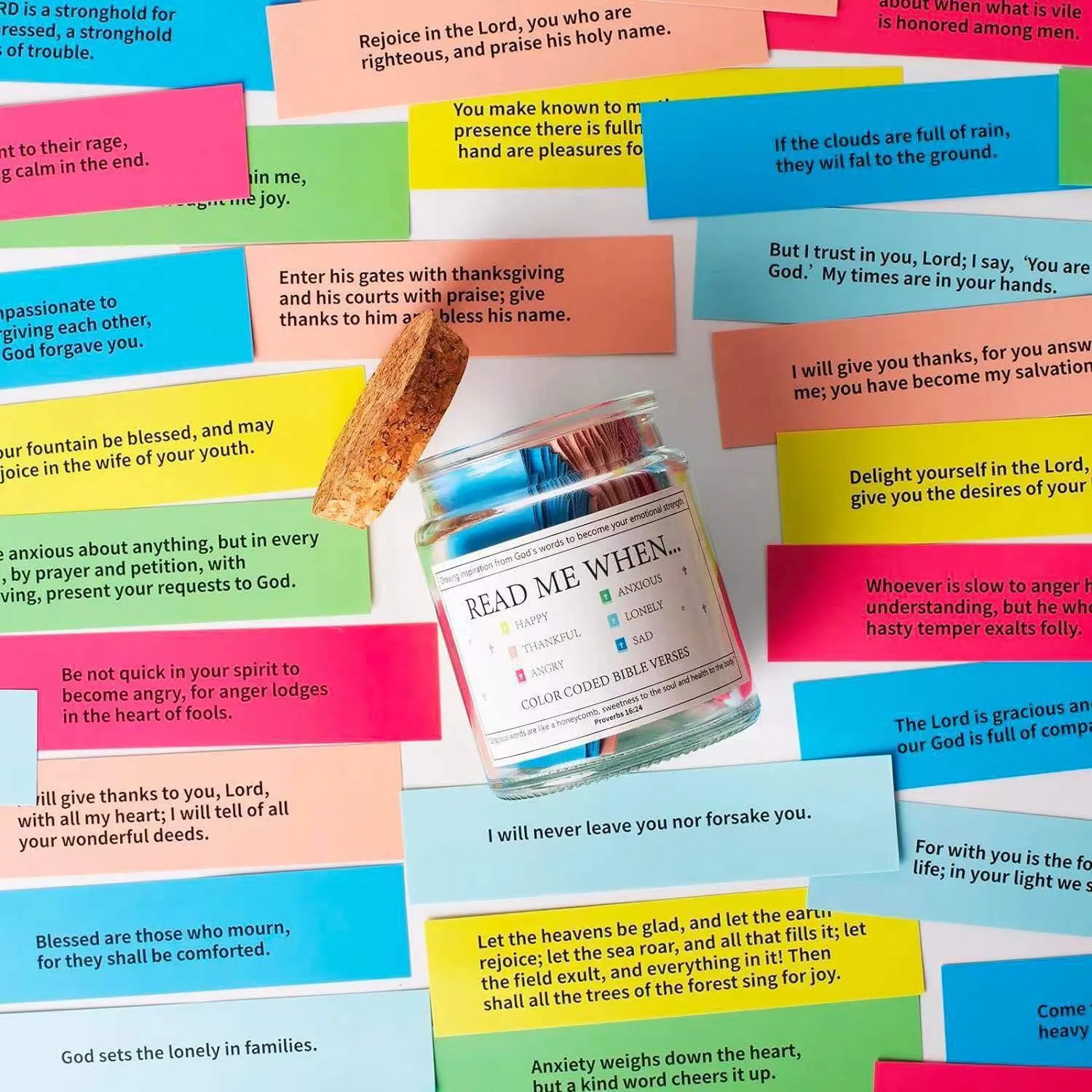 New Product Bible Verses in a Jar Christian Praying Gifts Knick-Knacks Scripture Jar Wishing Bottle for Home Decor Office Use