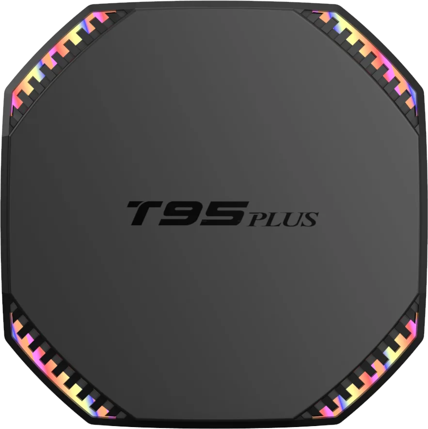 T95 Plus Rockchip RK3566 4GB 8GB Ram 64GB 128GB Rom Internet Digital TV Converter OTT 4K smart tv box android with Color LED