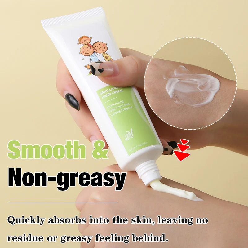 FATAZEN OEM ODM Vanilla Milk Soft Hand Cream Lotion Rosemary Leaf Moisturizing Smooth Skin Care Glowing Repairing Hand Cream