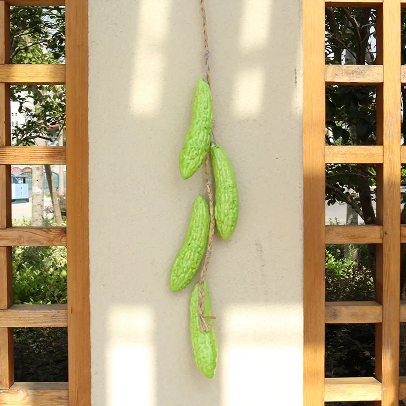 Custom Simulation Fruit And Vegetable String Wholesale Farmhouse Decoration Hanging Garlic Corn C