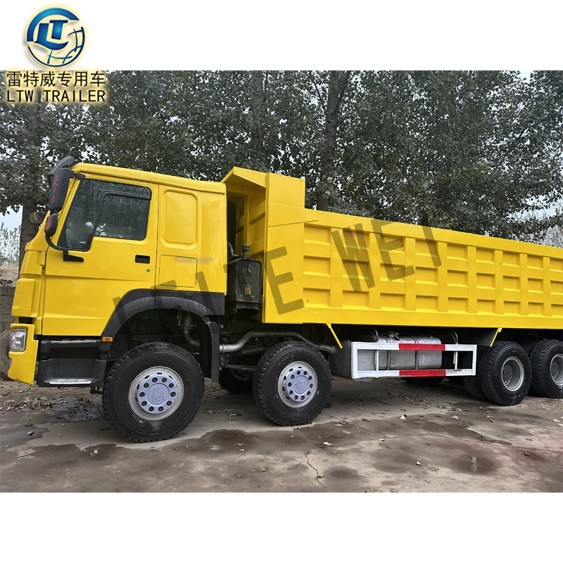 Sinotruck Howo 6x4 б/у 8x4 12 колесный самосвал 371 л.с. дизельный двигатель евро 2 ручной большой грузовик для продажи