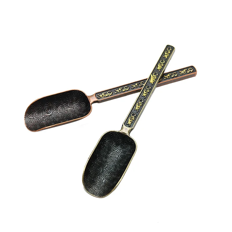 Manufacturer Wholesale Copper Teaspoon Tea Shovel Metal Tea Scoop