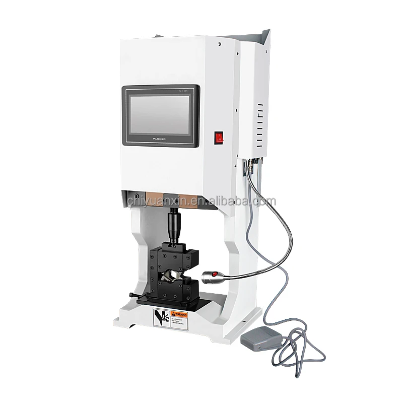 Semi-automatic servo OTP hexagonal free mold change terminal machine Intelligent touch screen terminal crimping machine