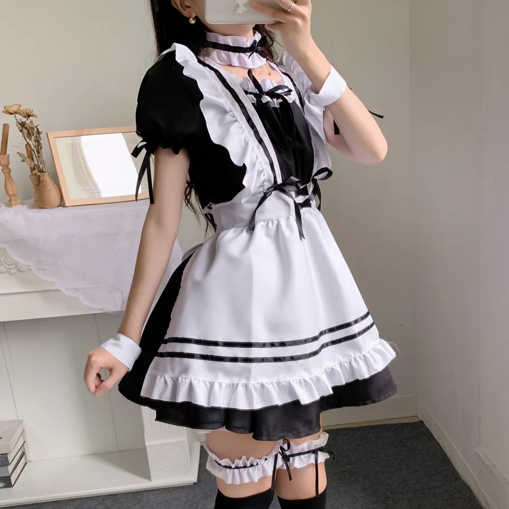 2023 Cute Lolita Maid Costumes Girls  Lovely Maid Cosplay Costume Animation Show Japanese Outfit Dress Clothes