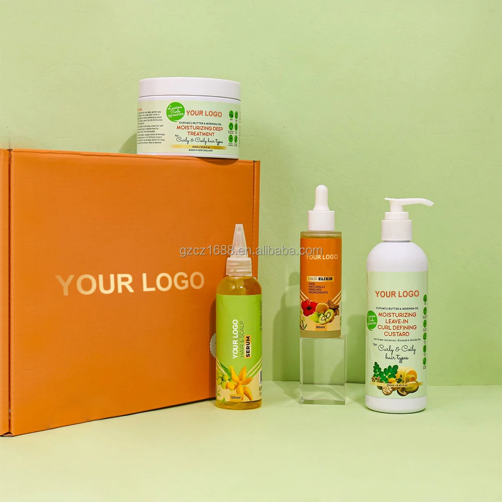 Private Label Natural Organic African Women dreadlocks hair scalp care set treatment afro 4c curly hair growth oil kit