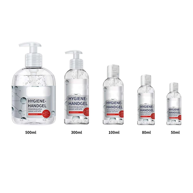 50ml 80ml 100ml 300ml 500ml private label organic santizer hand sanitizer gel