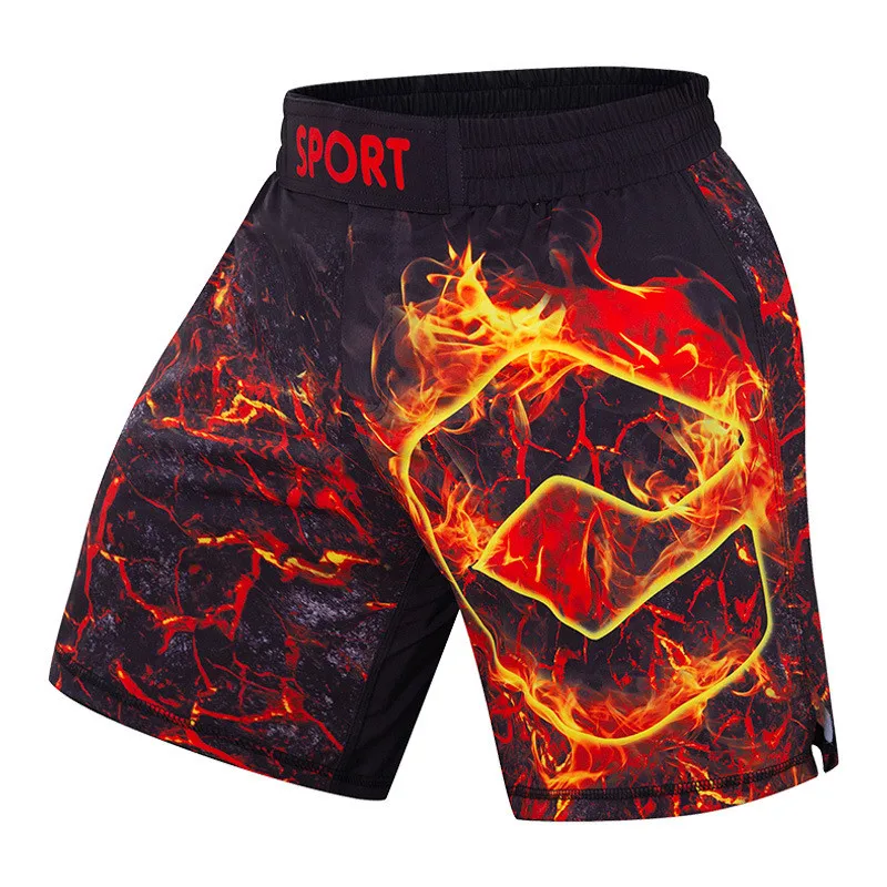 Мужские сублимационные шорты для смешанных боевых искусств оптом, шорты для боевиков с принтом, шорты для кикбоксинга, бойцовские шорты