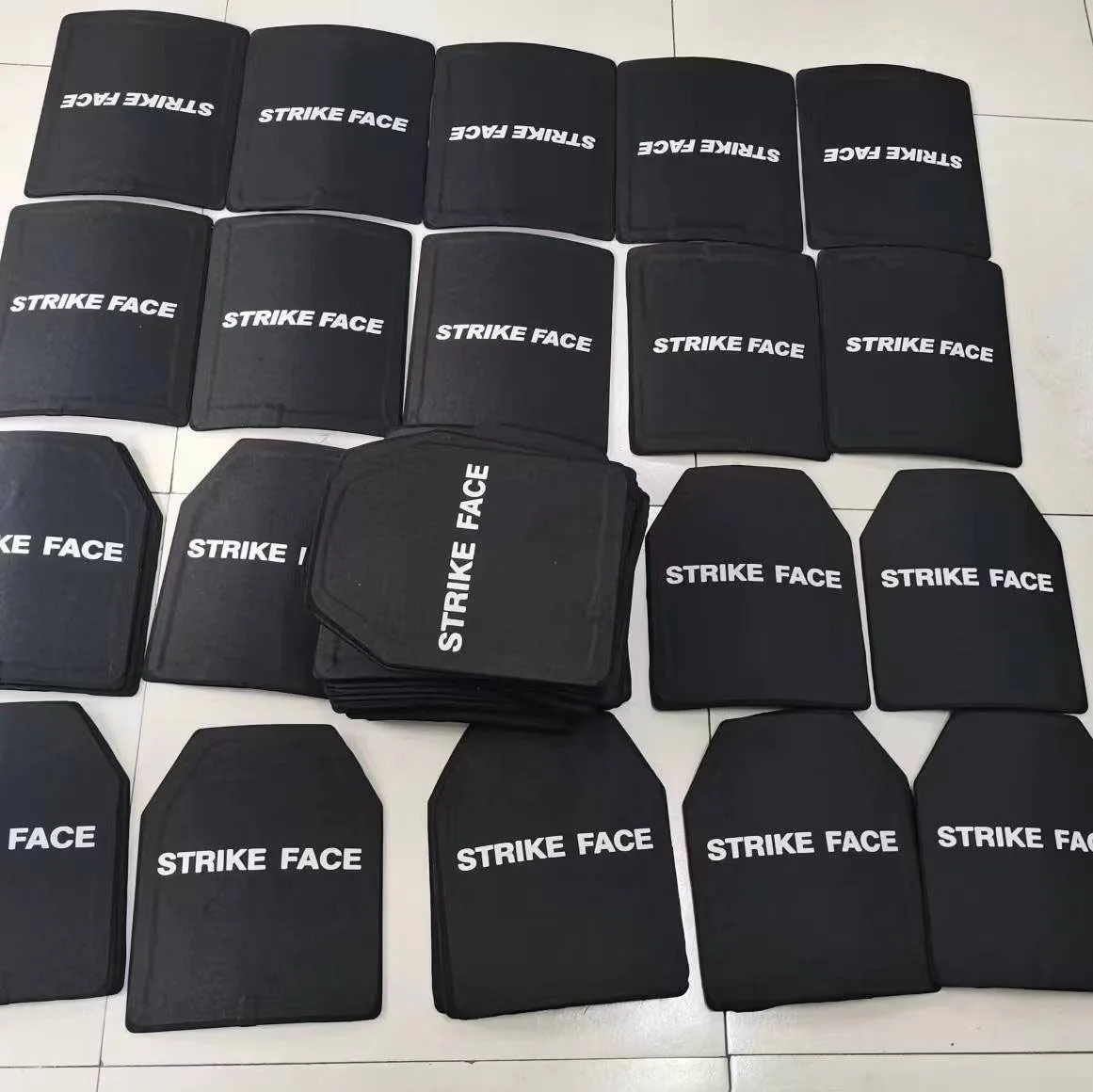 Multiple levels Ceramic Silicon Carbide Alumina PE Plate Strike Face For Vest Protection
