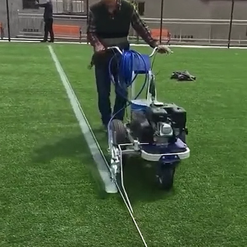 Double gun double nozzle cold paint single sprinkler head road marking marker machine