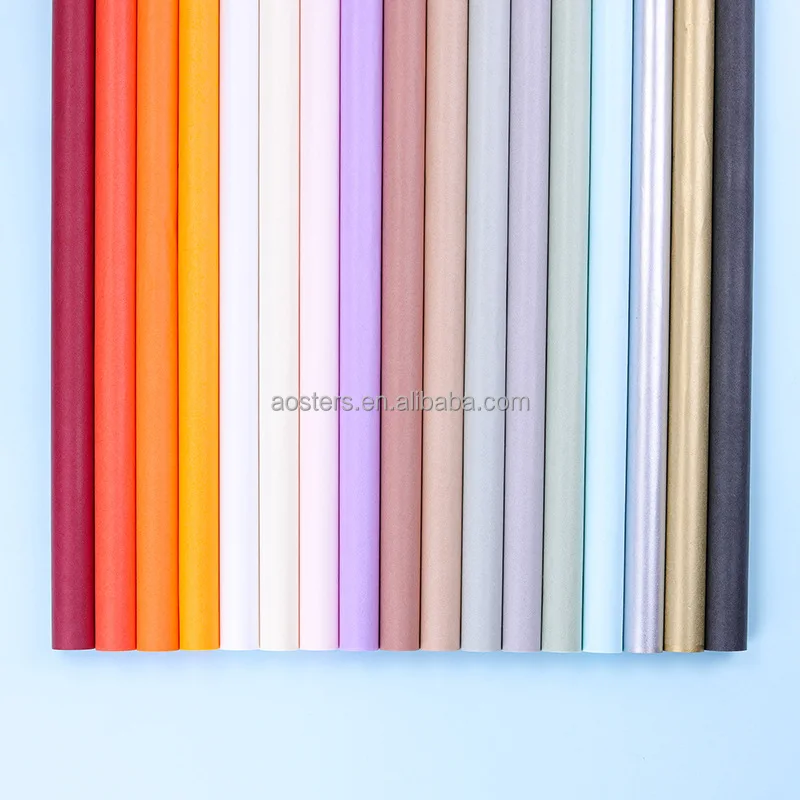 Custom LOGO printed bouquet gift wrapping tissue paper custom printed wrapping paper for packing