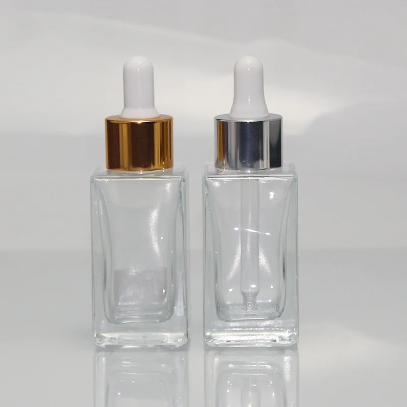 Empty Cosmetic Glass Bottle 30ml Glass Dropper Essential Oil Bottle