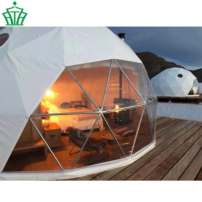 Outdoor PVC Dome Bell House Hotel Room Glamping Luxury Tent for Camping