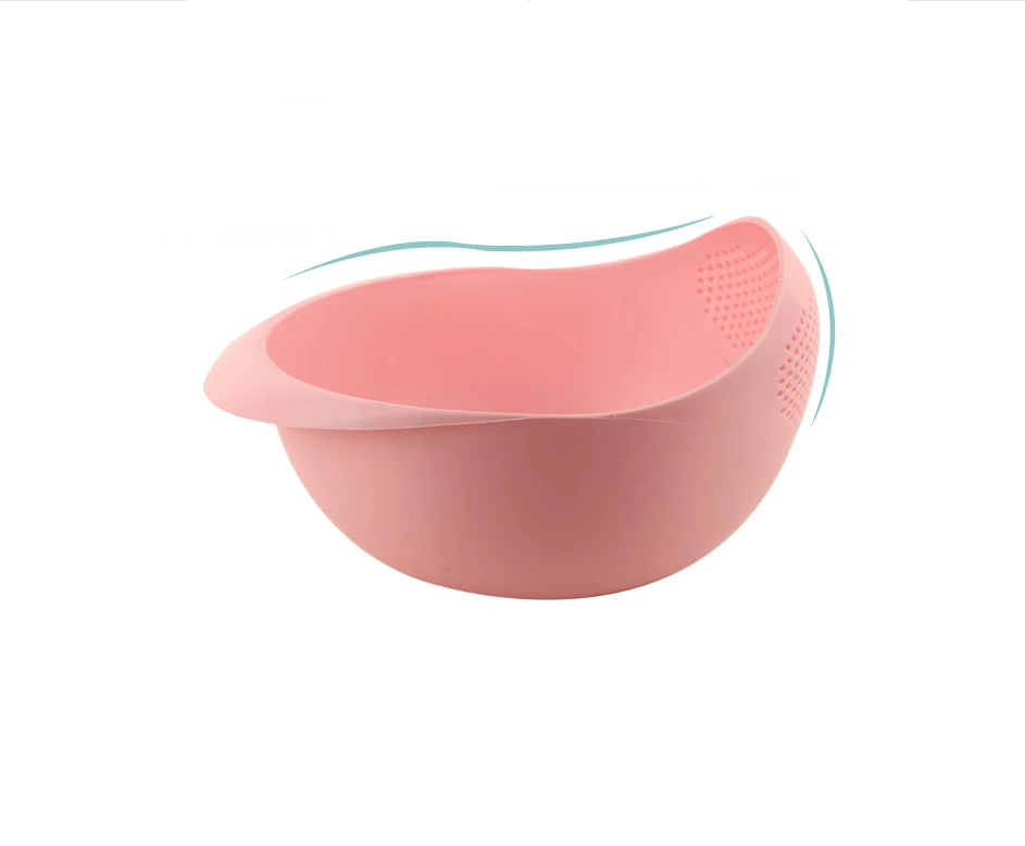 Kitchen Multi - Functional Water Washing Rice Basket Porous Plastic Washing Rice Basket