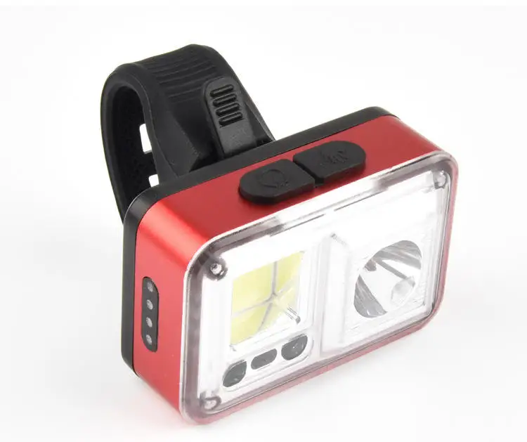 Hand Motion Sensor Power Display Rechargeable Portable Headlamp Flashlight MTB Bike Light