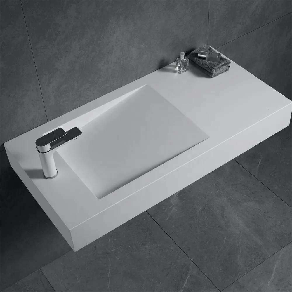 Modern Designs Artificial Stone Bathroom Sink solid surface hanging Basin