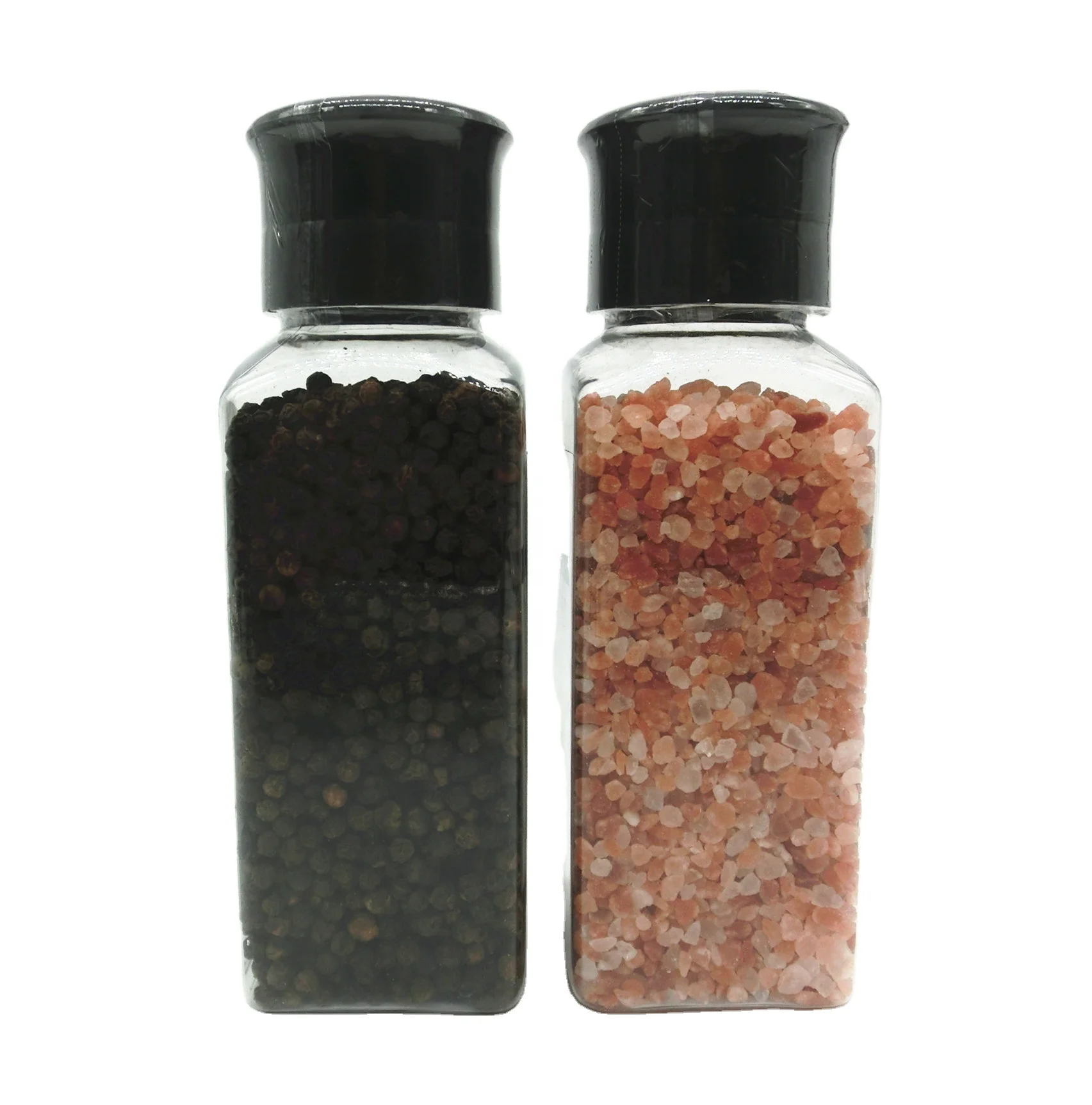 Himalayan Pink Salt and Black Pepper with Ceramic grinder  Edible salt and Black Pepper Set OEM available