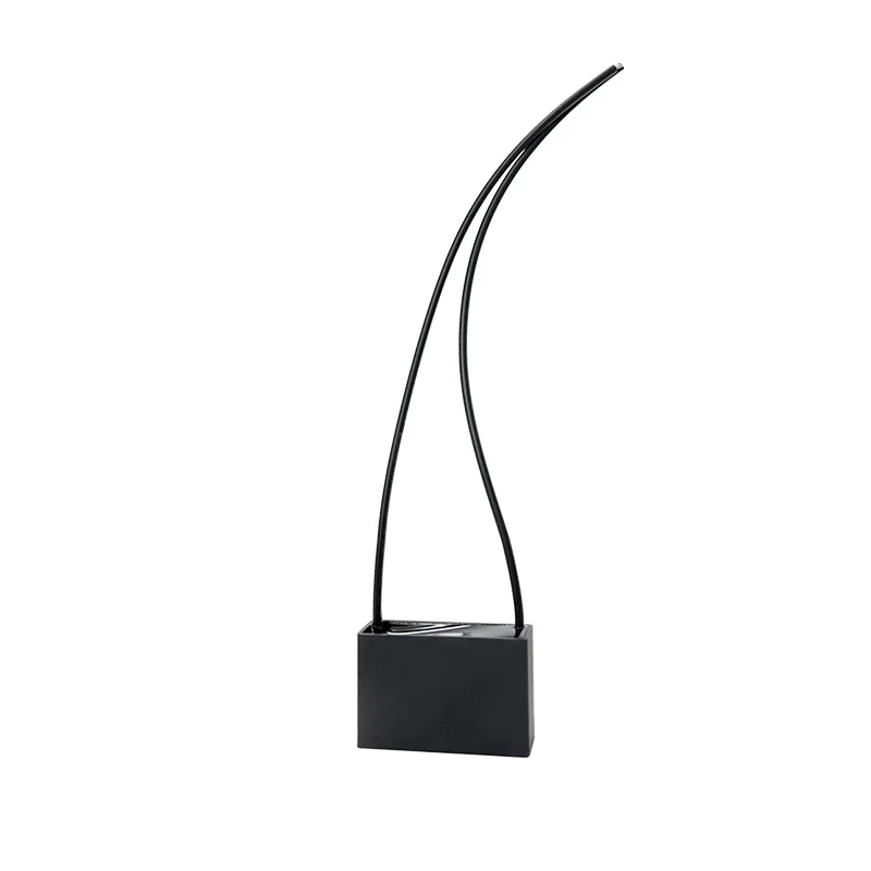 CBB61 2.5uF 250v Flame Retardant Earless Double Black External Leakage Capacitor For Water Heater Sewing Machine