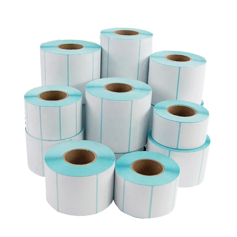 Cheaper Removable Blank Mailing Direct Thermal Label Waterproof Carton Box White Waterproof Backpack Custom Stickers Round Rohs