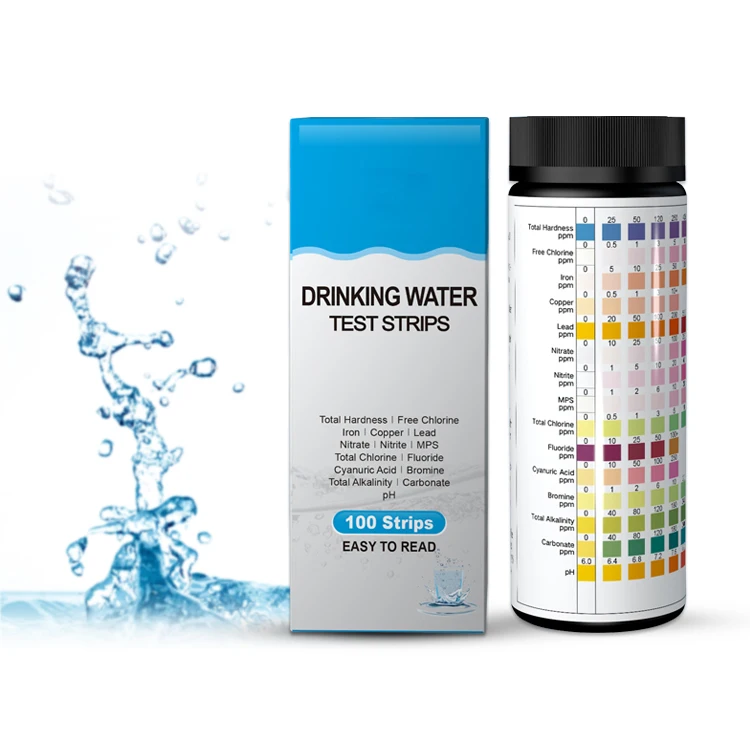 Quick Test Strips for Drinking Water Analysis 15 Parameters Including Nitrate Total Alkalinity test