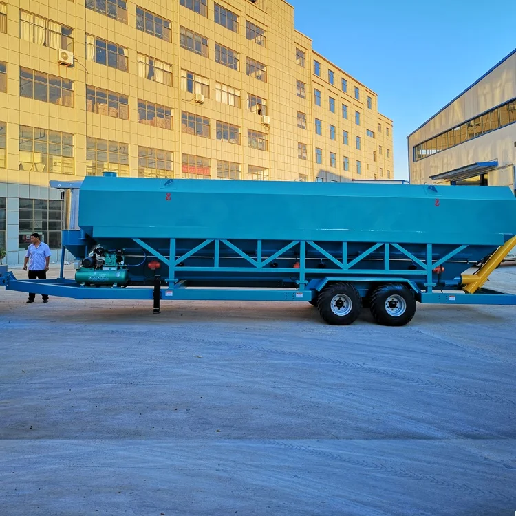 20 Ton 35 Ton Horizontal Mobile Cement Storage Silo for Bulk Cement