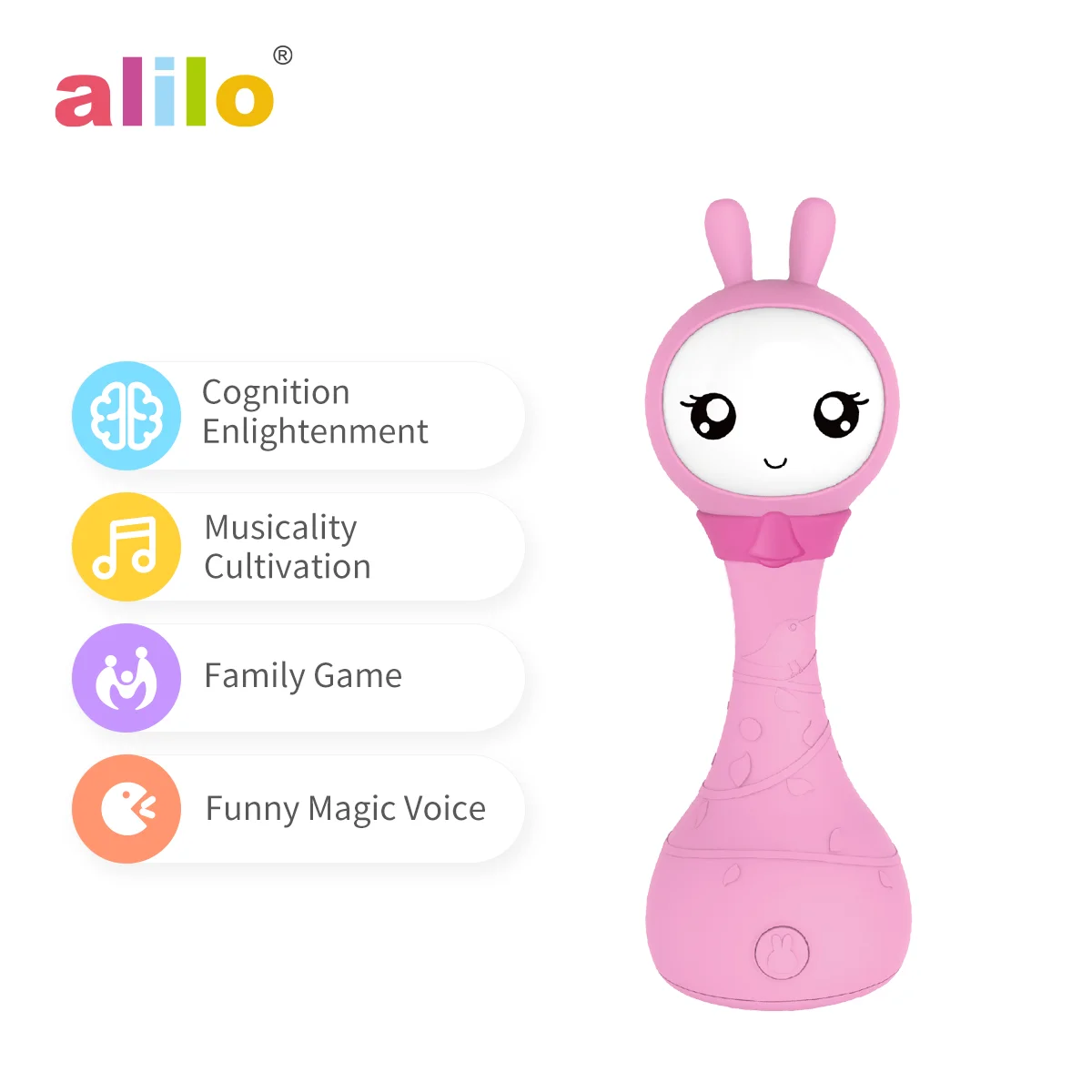 
Alilo R1+ Learning Machine Music Smart Educational Toys Set Teething Bunny Baby Rattles 