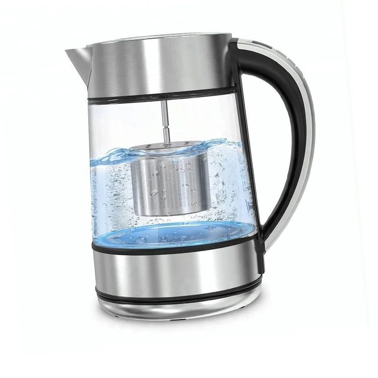 Wholesale Home appliances 1.7L quick auto shut-off smart cordless glass stainless steel electric kettle for home