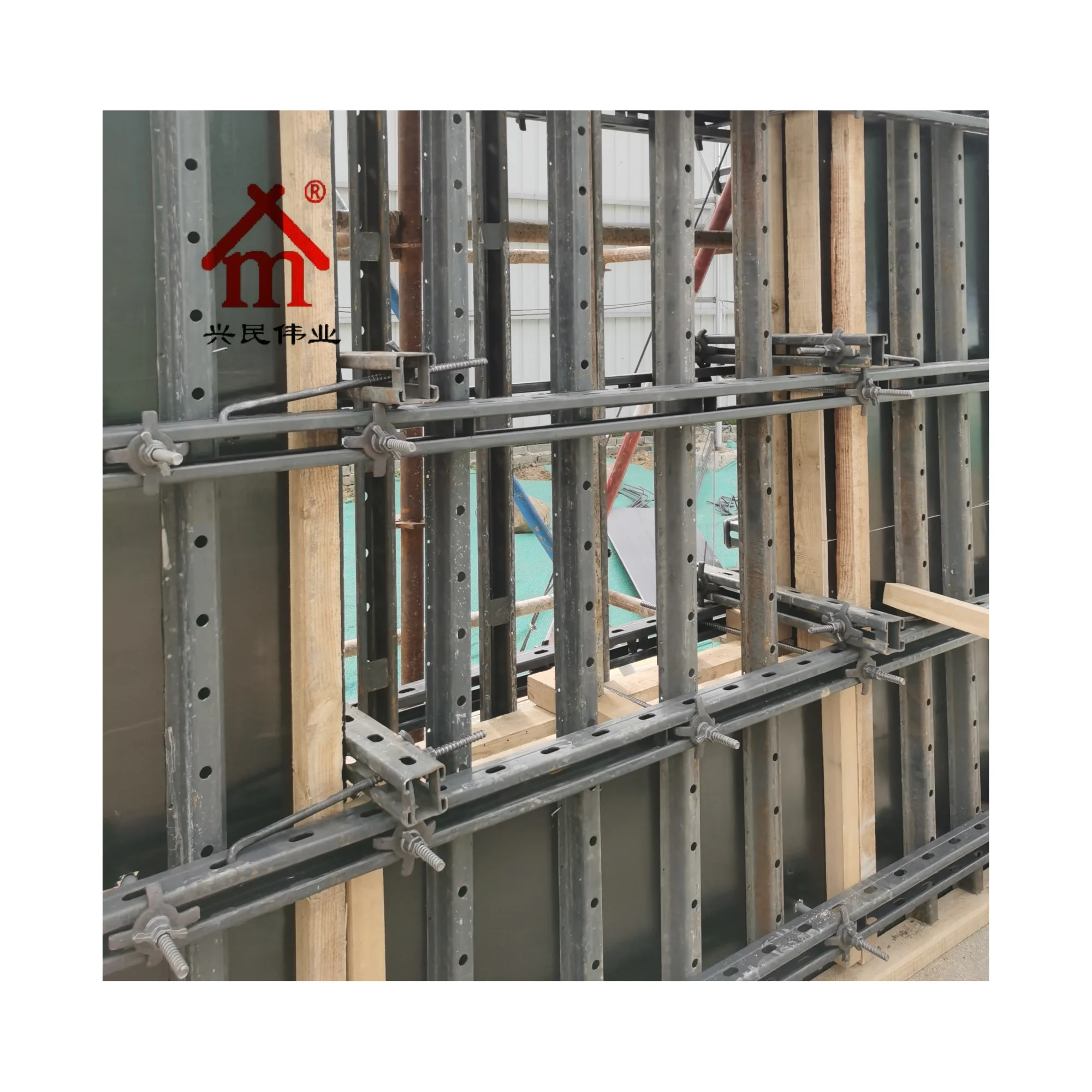 Повторяемая стальная Строительная бетонная опалубочная доска для стены
