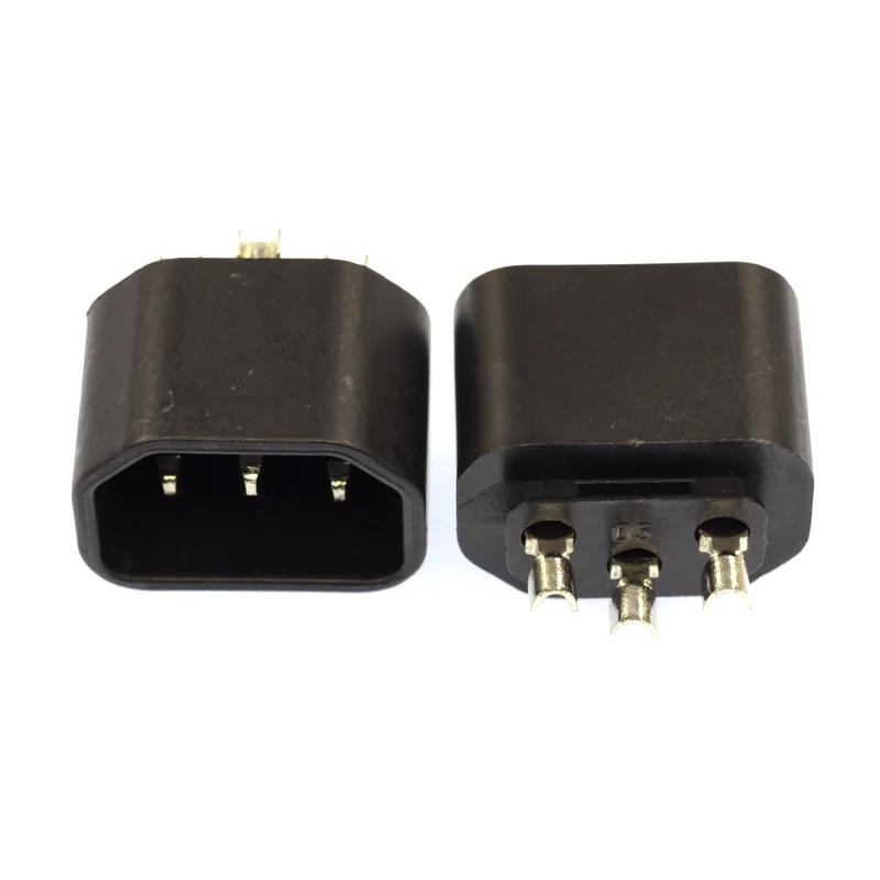 PC/computer  power cable male  plug parts,4*2 brass  plug pin,C14 male plug