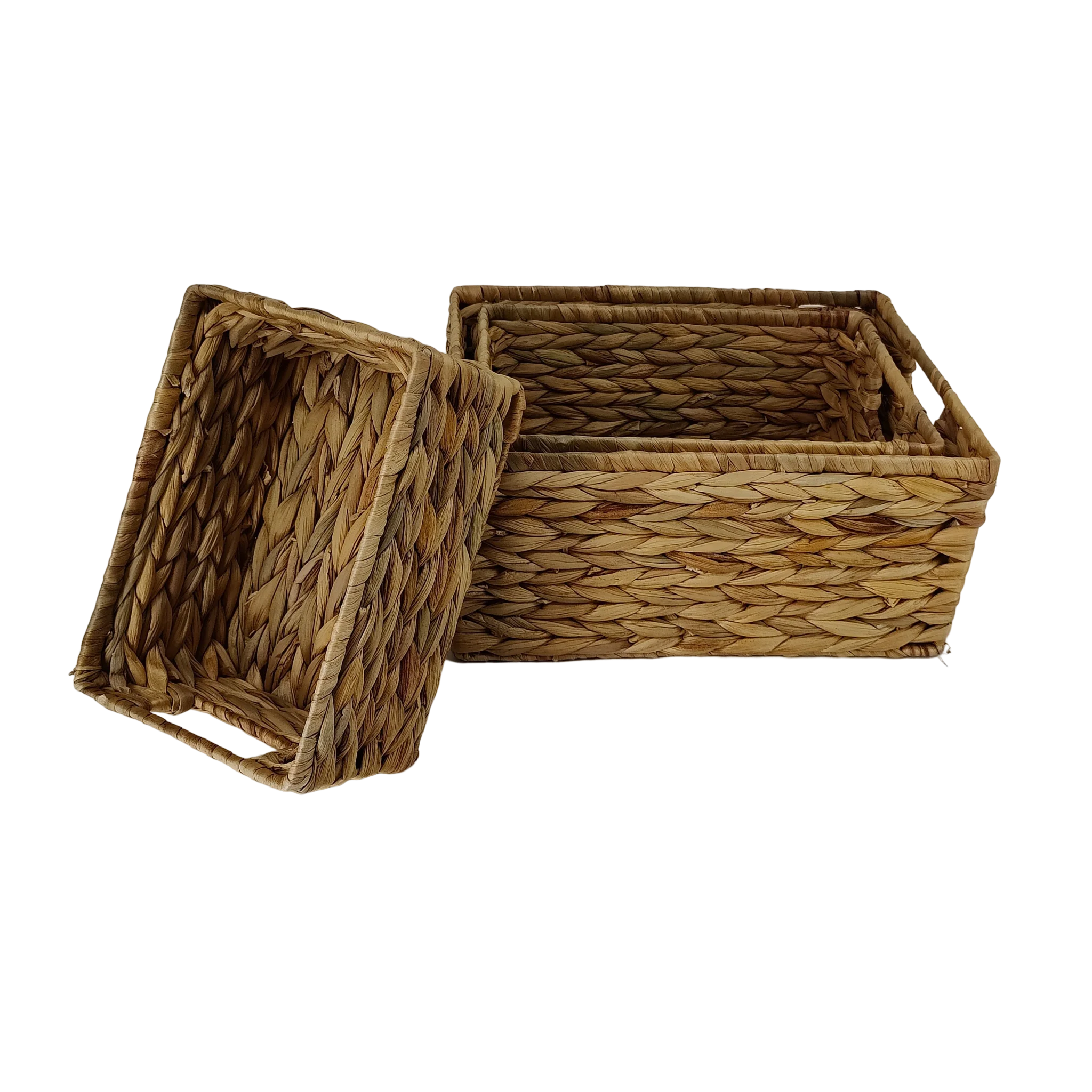 Water hyacinth storage basket