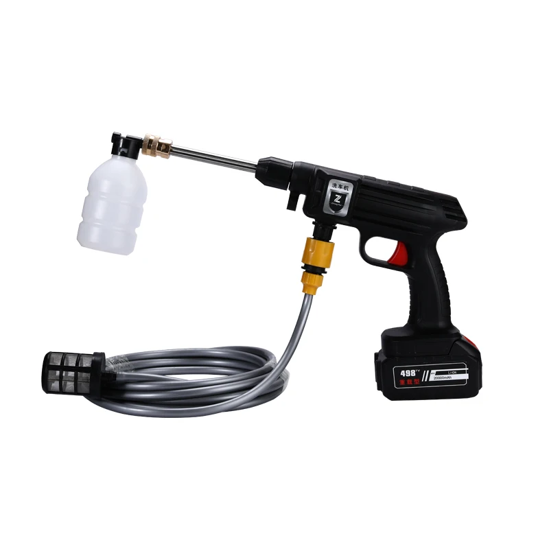 498TV super power wireless lithium battery car washing machine car washer sprayer gun for flower watering