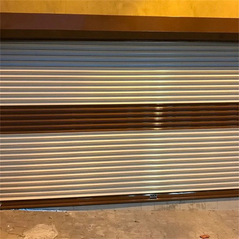 TOMA European Standard Motorized Aluminum Shutters Steel Roller Shutter with Rolling Pull Opening Method Porte Aluminum